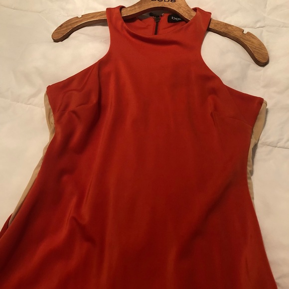 Bebe Orange Mesh Side Insert Dress 💋Re-Posh 💋 - Picture 2 of 8
